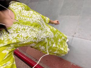 Vibrant Green Embroidered Kurta
