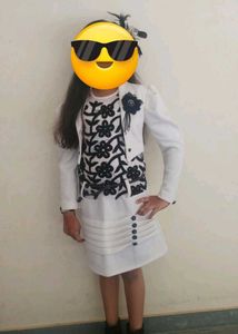 Chic White Dress &amp; Jacket Set