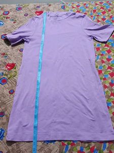 Cottonworld - Lavender Mini T-Shirt Dress