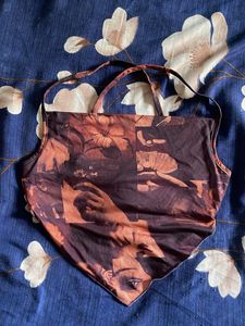 Unique Vintage Print Halter Top