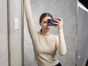 Ribbed Knit Long Sleeve Top