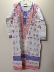 🆕 Off White Chikankari Kurta