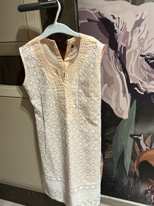 Pure Cotton Sleeveless Size 32 Kurta Kids
