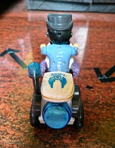 Toy Police Motorcycle with Lights