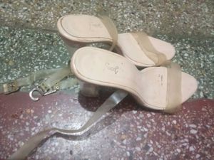 Stylish Clear Strap Heels