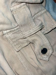 Cream Cargo Pants