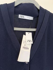 Zara Navy Blue Sleeveless Knit Vest