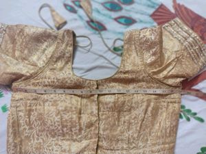 Elegant Orange &amp; Red Silk Saree with Blouse