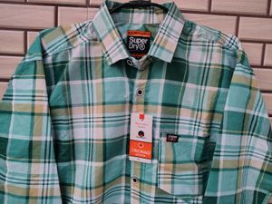 Superdry Plaid Long Sleeve Shirt
