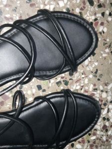 Black Strappy Sandals