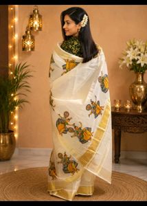Nritya Rekha Kasavu Saree