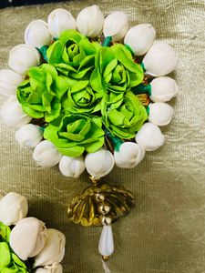 Floral Jewellery Set With Pearls 💚💚💛💛