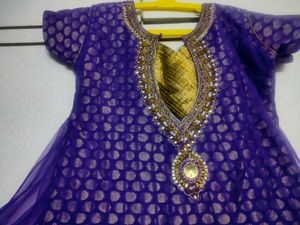 Dark Lavender Net Dress