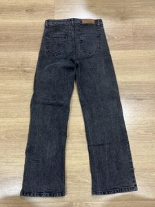 Korean Acid Wash Wide Leg Jeans Size 28