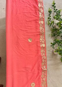pure chiffon sari