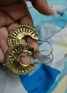 Antique Gold Jhumka Earrings