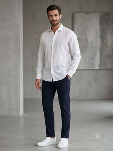 Classic White Linen Shirt