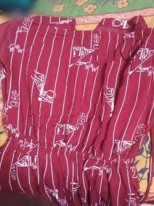 Red Striped Jumpsuit
