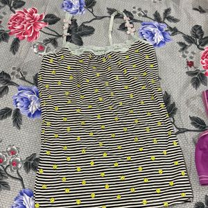 Cute Smiley Face Camisole &amp; Sports Bra Set