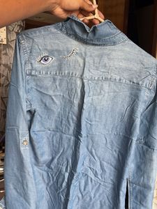 Denim Shirt with Patches