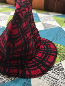 Red & Black Plaid Bucket Hat