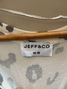 Leopard Print Drawstring Top