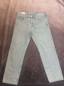 Grey Straight Leg Jeans