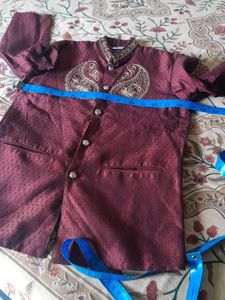 Burgundy Sherwani