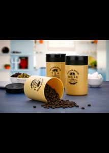 Tea, Coffee, Sugar Containers set (3pcs)