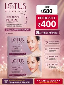 Lotus Radiant Pearl Facial Kit 2Pc (Free Shipping)