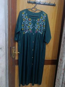Embroidered Kurta with flared palazzo