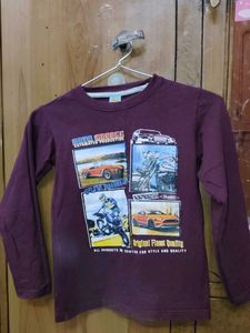 wool ,Cool Graphic Print Long Sleeve Tee
