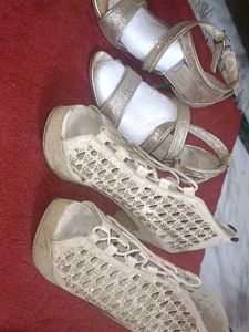 Sparkly Gold heels &amp; Sandals