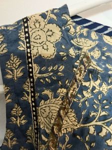 Beautiful Blue Floral Print Kurta