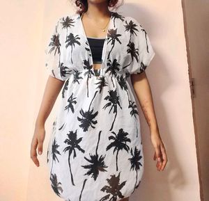 Palm Print Cover Up