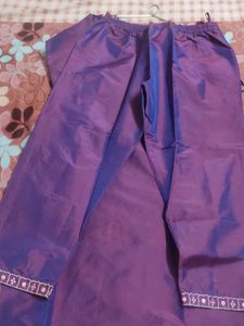 Elegant Purple Embroidered Kurta Set