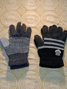Pack of 2 Cozy Knit Gloves for Winter