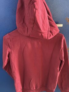 Burgundy Zip-Up Hoodie