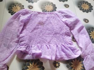 Purple Crop Top