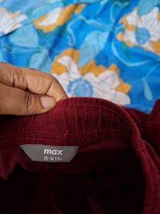Maroon Velvet Pants