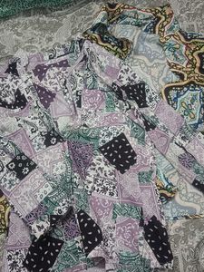 any 1 Patchwork Print shrug type shirt