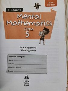 Mental Mathematics Book for Classes 1-5