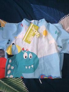 Cute Dinosaur &amp; Car Print Sleepsuit