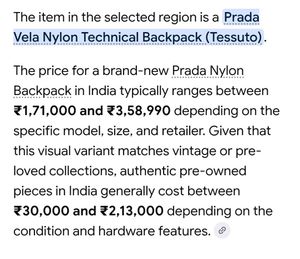 Original Prada Black Nylon Backpack