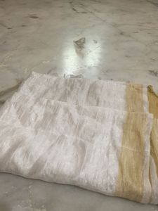 Elegant White & Gold duptta