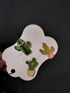 Cactus brooch - Set of 3