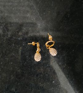 Gold &amp; Diamond Earrings