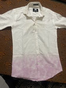 Men's White Dip-Dye Shirt
