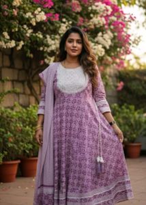 Beautiful Pink Ethnic Kurta Set with Dupatta