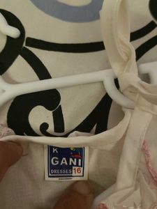 White And Pink Baby Frock
